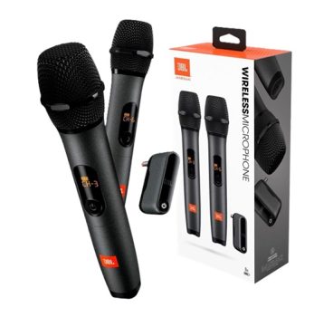 JBL, 2 Microfones Sem fio, Wireless Set – Preto
