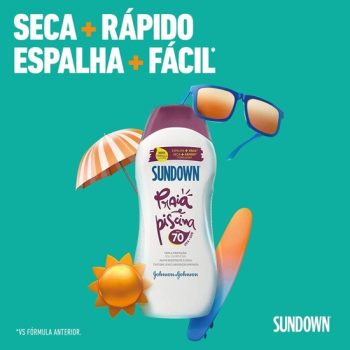 Sundown Protetor Solar Corpo e Rosto Praia e Piscina FPS 70, 200ml