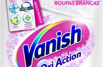 Vanish Tira Manchas Em Pó Crystal White Oxi Action 450G Para Roupas Brancas
