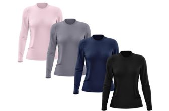 Kit 4 Camisetas Feminina Manga Longa Proteção Solar UV 50