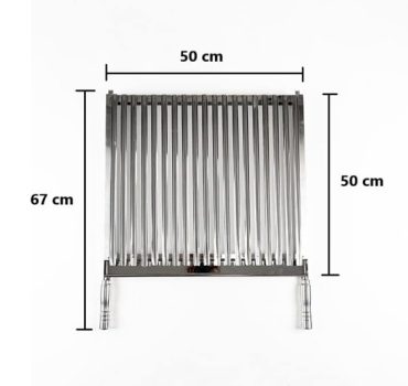 GRELHA ARGENTINA INOX 50x50cm, 55x50cm, 60x50cm ou 65x50cm VIP INOX (50×50)
