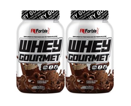Kit 2X Whey Protein Gourmet 907g Pote – FN Forbis Nutrition (Único, Chocolate Trufado)