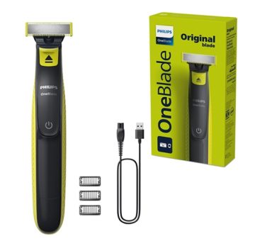 Aparador e raspador OneBlade com 3 pentes, à prova d’água, Bivolt – QP2724/10 Philips