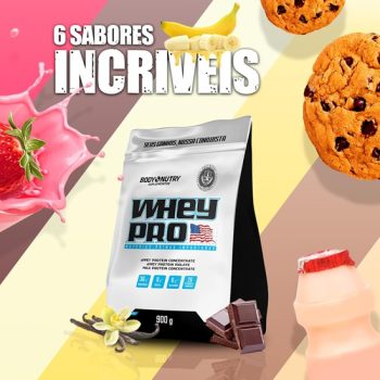 Whey Pro Protein Isolado & Concentrado 36g proteina 900G (Baunilha)