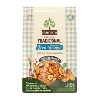 Mãe Terra Granola Tradicional Zero Açúcares 800 g