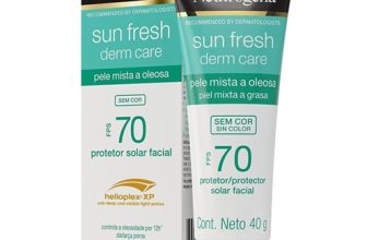 Neutrogena Sun Fresh Protetor Solar Facial Para Pele Oleosa Derm Care Sem Cor FPS 70, 40g