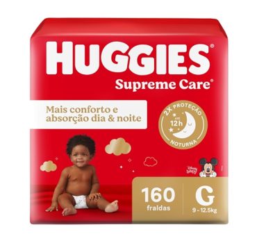 Huggies, Fralda Supreme Care, G, 160 fraldas