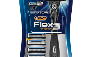 BIC Aparelho De Barbear Flex3 Hybrid 3 Lâminas Extra Suave + 5 Cargas 968722 1 Unidade Corpo Ergonômico