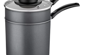 Cuscuzeira em Alumínio com Antiaderente Starflon Max Turim 10 Cm e 0,8 L Chumbo Tramontina