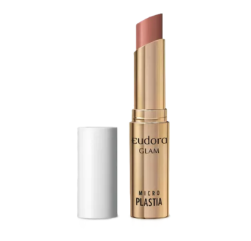 Batom Eudora Glam Microplastia Nude Rosado 3,3g