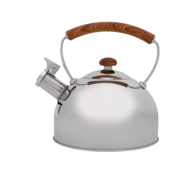 Chaleira Com Apito Em Aço Inox Prata 2,5l Mimo Style