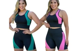 Kit 2 Roupas De Academia Feminina Conjunto Ginástica Treino