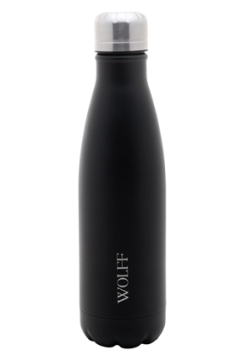 Garrafa Térmica de Aço Inox Parede Dupla Ice Preta 500ml – Wolff