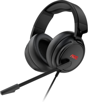 Headset Gamer, Headphone, fone de ouvido com microfone AOC GH100 Driver 50 mm, Multiplataforma, LED