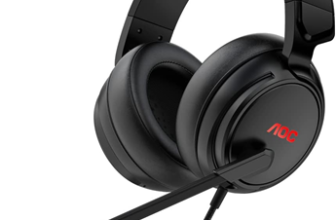 Headset Gamer, Headphone, fone de ouvido com microfone AOC GH100 Driver 50 mm, Multiplataforma, LED