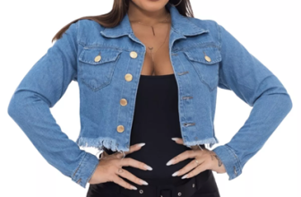 Jaqueta Jeans Feminina Sem Lycra Curta Jaquetinha Destroyed