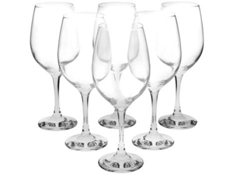 Jogo de Taças para Água em Vidro 6 Peças 490ml – Nadir Barone