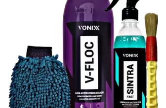Kit Limpeza Automotiva V-floc 1,5l + Sintra Fast + Luva