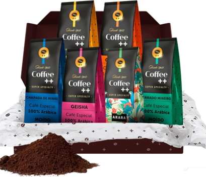 Kit 6 Pacotes Café Especial Torrado e Moído Coffee Mais – 6 x 250g