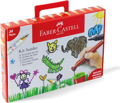 Kit Presenteável Jumbo Faber-Castell 34 Peças EDIÇÃO LIMITADA