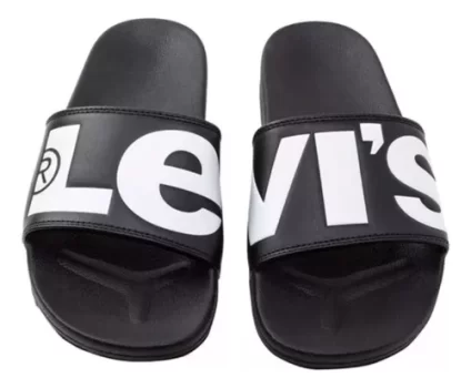 Chinelo Levi’s® Slide Super Sized Preto – Lbf110035