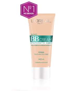 L’Oréal Paris Base Bb Cream Efeito Matte Cor Média Fps 50 30Ml