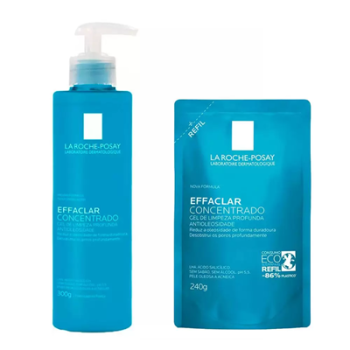 La Roche-Posay Effaclar Concentrado Kit – Gel de Limpeza Facial + Refil