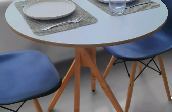 Mesa Jantar Madeira 80cm Branca Pés Em Madeira Maciça