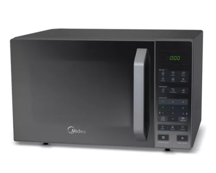 Micro-ondas 27l Prata Porta Espelhada Smartplate Midea