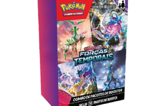 Mini Display Pokémon Tcg Escarlate E Violeta 5 Forcas Temporais, Cor: Estampado – Copag