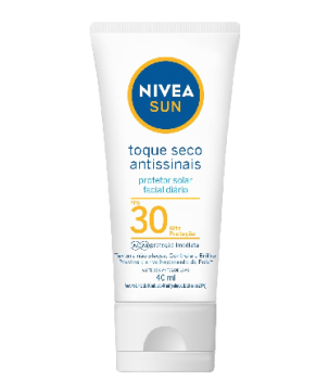 NIVEA SUN Protetor Solar Facial Toque Seco Antissinais FPS30 40ml