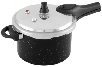 Panela de Pressão Brinox 4,2L Preta – Ceramic Life Pressure