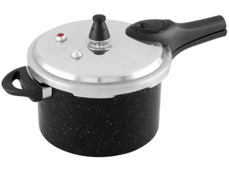 Panela de Pressão Brinox 4,2L Preta – Ceramic Life Pressure
