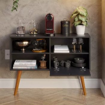 Rack Retro Organizador Decoração Para Casa Escritório Sala