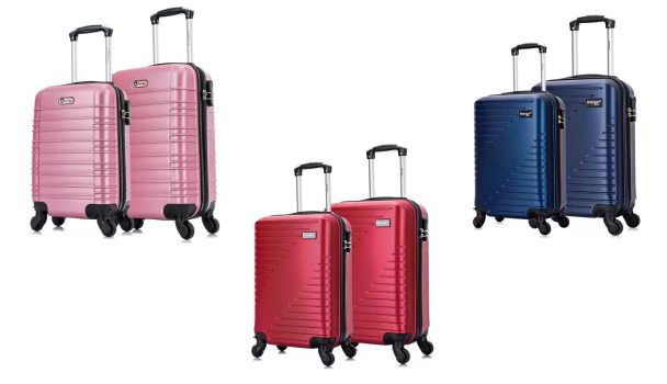 Kit 2 malas de viagem de bordo PP e P Detroit