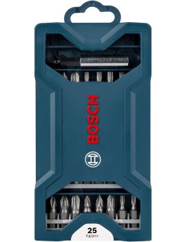 Kit de pontas para parafusar Bosch Mini X-Line com 25 peças