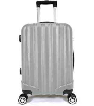 Mala de Bordo ABS 4 Rodas Adventure Fortt Prata – MAB01-PR