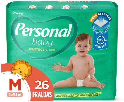 Personal Fralda Baby Protect E Sec M Jumbo 1 Pacote De 26