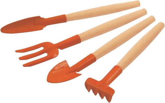 Tramontina Conjunto Para Jardinagem Metálico Com Cabo De Madeira 4 Peças