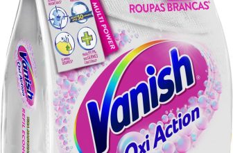 Vanish Tira Manchas Em Pó Crystal White Oxi Action 400G Para Roupas Brancas Refil Econômico