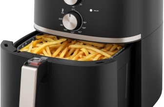WAP Fritadeira Elétrica Air Fryer 7,1 Litros Cesto e Grelha Removíveis 1500W com Duplo Revestimento Antiaderente e Aviso Sonoro, Assa, Gratina e Frita WAP AIRFRY Mega Family 220V