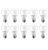 Kit Lâmpadas LED 10 Unidades Branca E27 9W – 6500K Elgin Bulbo A60