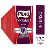 Kit 120 Cápsulas Café Pilão Intenso