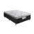 Cama Box Conjugada Ortopédica de Casal Lightspuma Union Plus Espuma D28 52x138x188 cm – Preta/Branca