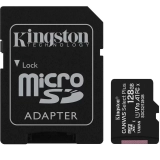 Cartão de Memória Kingston Canvas Select Plus MicroSD 128GB Classe 10 com Adaptador, para Câmeras Automáticas/Dispositivos Android – SDCS2/128GB