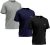 Kit 3 Camisetas Dry-fit Mants Clothing Manga Curta Com Estampa Refletiva