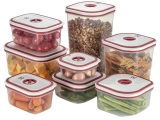 Jogo de Potes de Plástico Hermético Electrolux – com Tampa Quadrado 8 Peças