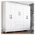 Guarda Roupa Casal Bruna 6 Portas Branco FF – MOVEIS ARAPONGAS