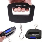 Balança Digital Bagagem Pesca Eletrônica de Mão 10g à 50kg CBR01041