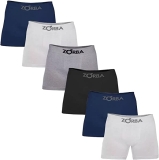 Kit 6 Cuecas Boxer Algodão Masculino Box Sem Costura Zorba